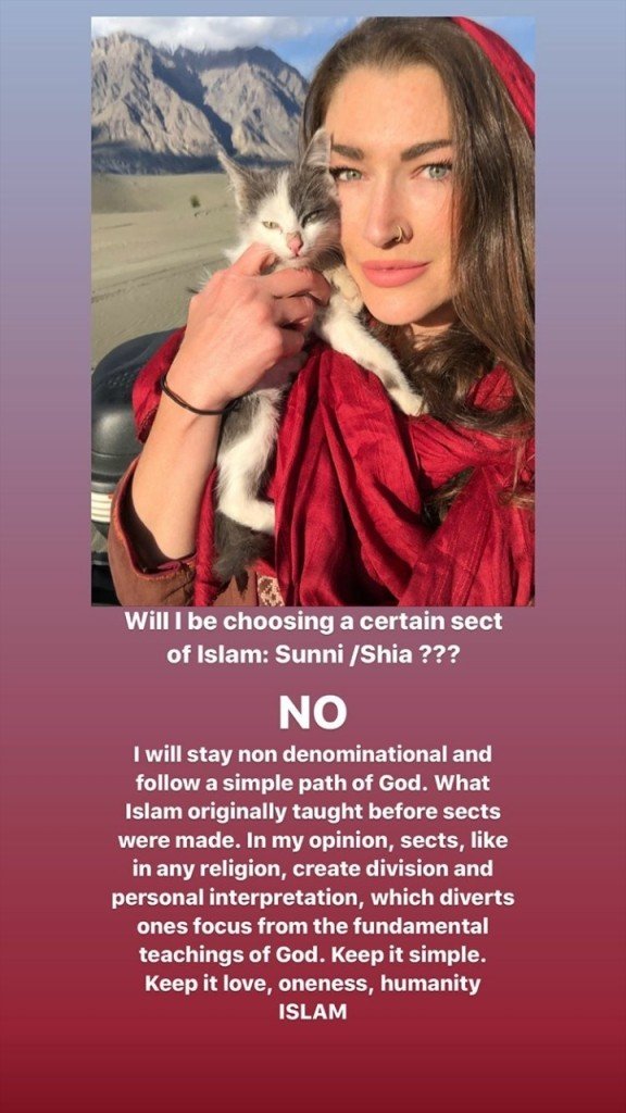 Rosie Gabrielle accepts Islam after staying a year in Pakistan