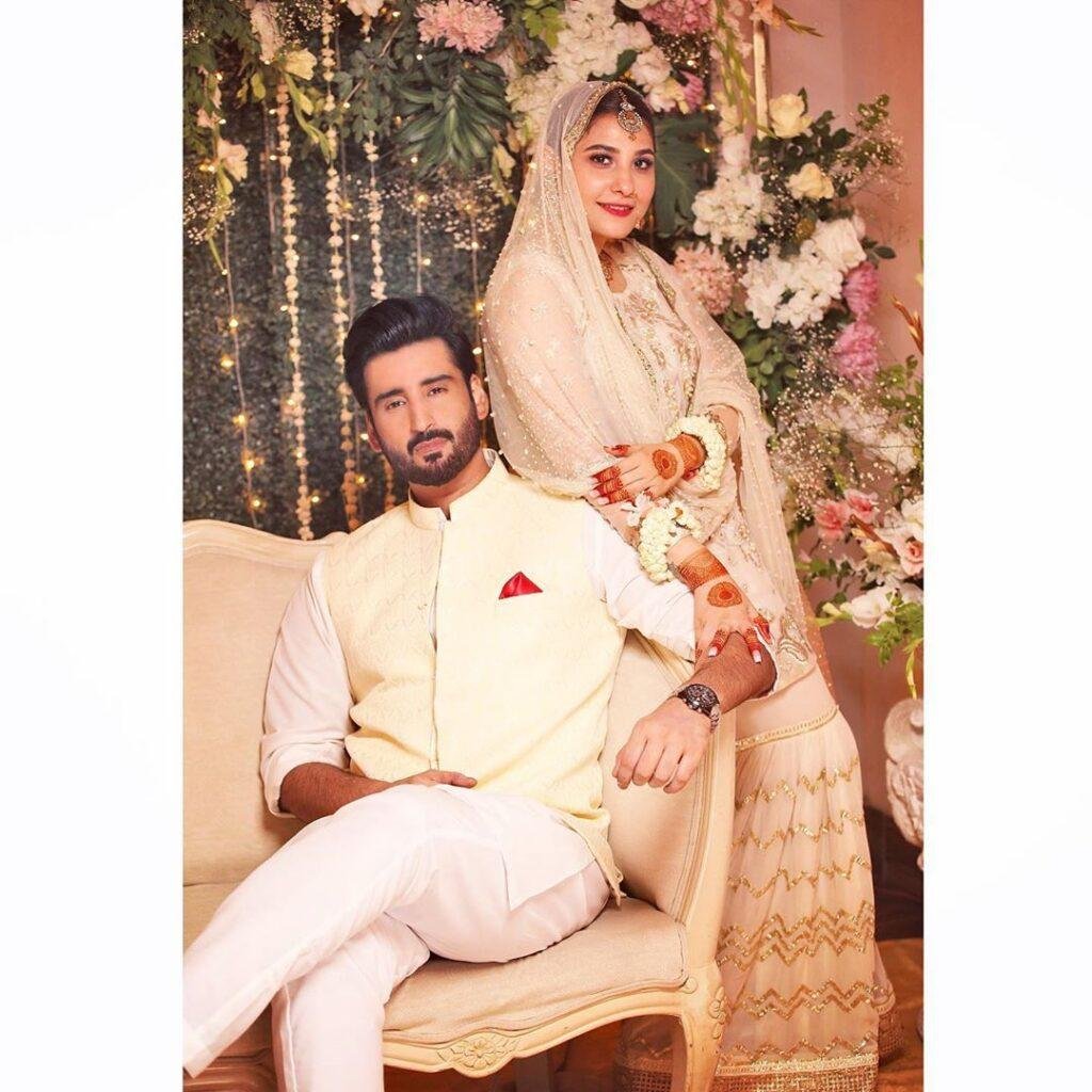 The rumoured couple, Hina Altaf and Agha Ali ties the knot !!