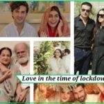 celebrities couples in lockdown.