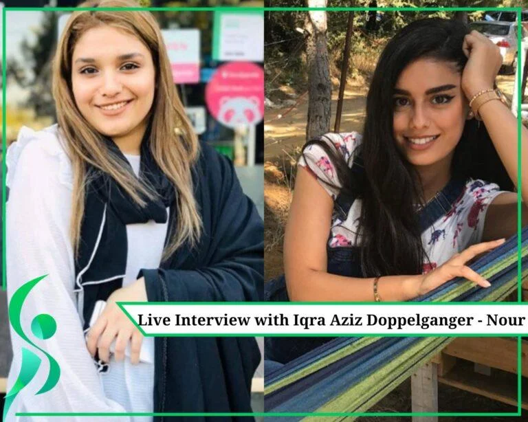 Exclusive Live Interview with Iqra Aziz Doppelganger – the Beautiful Nour