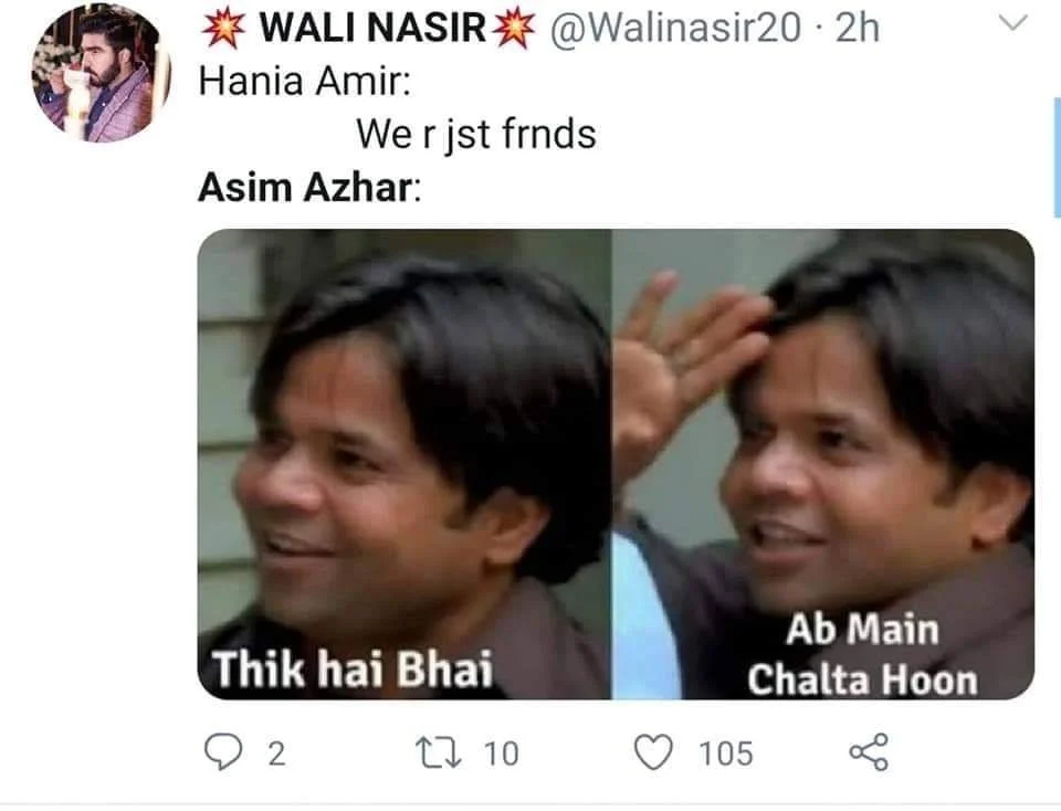 Memes About Hania Amir and Asim Azhar's Breakup!