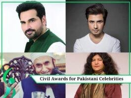 Civil awards for Pakistani celebrities
