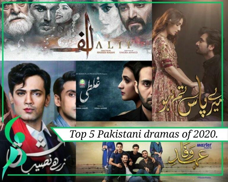 Top 5 Pakistani dramas of 2020.