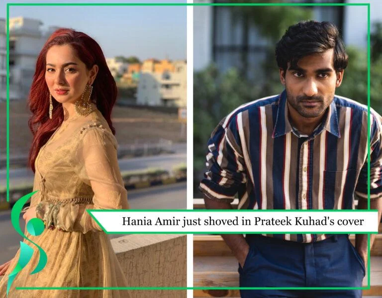 Hania Amir just shoved in Prateek Kuhad’s cover