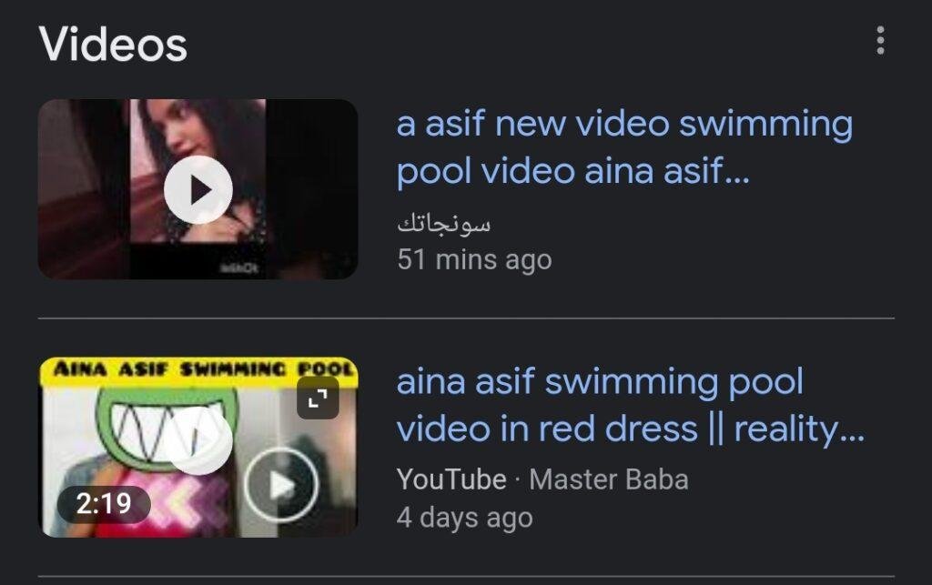 Truth behind the Viral Swimming Pool Video: Aina Asif